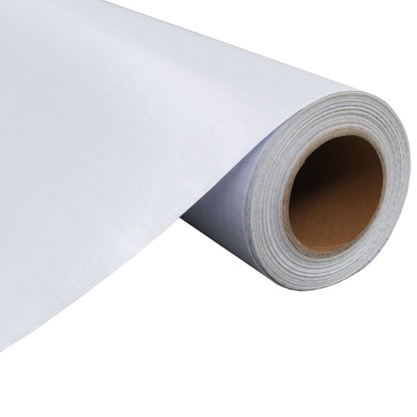 vidaXL L&aacute;mina de ventana esmerilada PVC gris 0,9x20 m