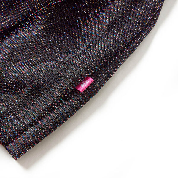 Falda plisada infantil con purpurina azul marino 140