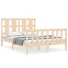 vidaXL Estructura de cama sin colch&oacute;n madera de pino maciza 120x200 cm