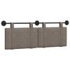 vidaXL Cabecero colgante Gris PU antiguo