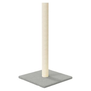 vidaXL Poste rascador para gatos gris claro 35x35x70 cm