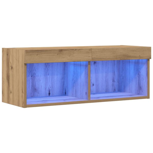 vidaXL Conjunto de mueble de TV Roble artisan 80 x 30 x 30 cm