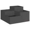 vidaXL Maceta para Jard&iacute;n Negro 80 x 80 x 48 cm Acero