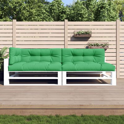 vidaXL Cojines para sofá de palets 5 unidades tela verde