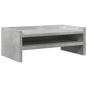 vidaXL Soporte de pantalla madera ingenier&iacute;a gris hormig&oacute;n 42x24x16 cm