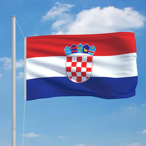 vidaXL Bandera de Croacia 90x150 cm