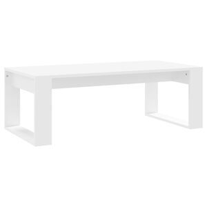 vidaXL Mesa de centro madera de ingenier&iacute;a blanco 102x50x35 cm