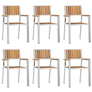 vidaXL Silla de Jard&iacute;n 6 uds.