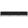 vidaXL Unidades de TV 2 pcs Roble Negro 240 x 35 x 41 cm