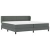 vidaXL Cama tipo Box Spring con colch&oacute;n Gris oscuro 200 x 200 cm tela