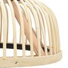 vidaXL L&aacute;mpara colgante bamb&uacute; semic&iacute;rculo E27 40 W 30x12 cm