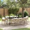 vidaXL Conjunto de Comedor de Jard&iacute;n 9 pcs Beige rat&aacute;n sint&eacute;tico