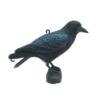 Ubbink Figura de animal cuervo negro 27 cm 1382523