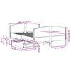 vidaXL Estructura de cama sin colch&oacute;n madera maciza de pino 135x190 cm