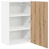 vidaXL Mueble colgante con puerta Roble Artesano y 50 x 31 x 80 cm