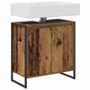 vidaXL Gabinete de Ba&ntilde;o con puerta Madera Vieja 60 x 30 x 60 cm