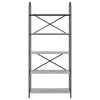 vidaXL Estante de libros Gris Sonoma 80 x 30 x 183 cm