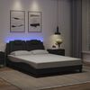vidaXL Estructura de cama Viana con LED sin colch&oacute;n gris 120x200 cm