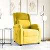 vidaXL Sill&oacute;n reclinable terciopelo amarillo