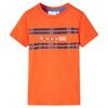 vidaXL Camiseta infantil naranja oscuro 116