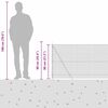 vidaXL Poste de Valla Gris 50 x 0,8 m (malla de 16 x 16 mm)