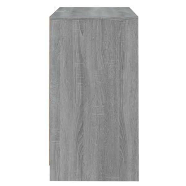 vidaXL Aparador de madera contrachapada gris Sonoma 70x41x75 cm