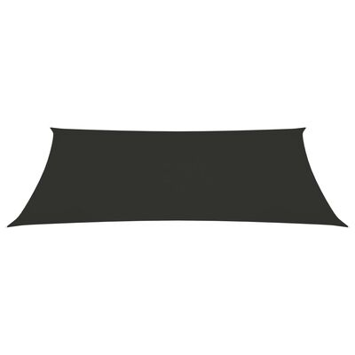 vidaXL Toldo de vela rectangular tela Oxford gris antracita 2x5 m