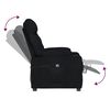 vidaXL Sill&oacute;n elevable tela negro