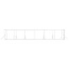 vidaXL Perrera de exterior acero galvanizado plateado 4x12x2 m