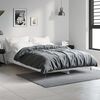 vidaXL Estructura de cama madera de ingeniería gris hormigón 120x190cm