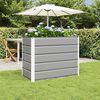 vidaXL Jardinera Gris Claro 480 x 50 x 45 cm Acero Galvanizado