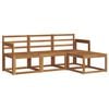 vidaXL Conjunto de sof&aacute;s de exterior 4 pcs Natural