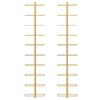 vidaXL Botellero de pared para 10 botellas 2 unidades metal dorado