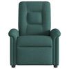 vidaXL Sillón reclinable de tela verde oscuro