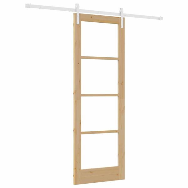 vidaXL Puerta Corredera ORKDAL Natural 73,5 x 211 cm