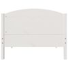 vidaXL Estructura cama sin colch&oacute;n madera maciza pino blanca 100x200cm