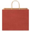 vidaXL Bolsas de papel con asas 250 uds rojo 32x22x24 cm
