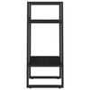 vidaXL Estantería 2 niveles madera maciza de pino negra 40x30x70 cm