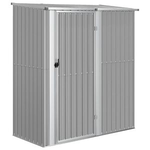 vidaXL Cobertizo de jard&iacute;n acero galvanizado gris 180,5x97x209,5 cm