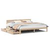 vidaXL Estructura de cama con cajones madera maciza de pino 200x200 cm