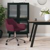 vidaXL Silla de comedor giratoria tela morada