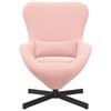 vidaXL Sill&oacute;n huevo Rosa 63 x 73 x 90 cm tela