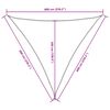 vidaXL Toldo de vela triangular tela Oxford blanco 6x6x6 m