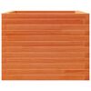 vidaXL Jardinera de madera maciza de pino marr&oacute;n cera 60x60x45,5 cm