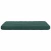 vidaXL Cojines para asiento 4 pcs Verde oscuro 40 x 40 x 3 cm