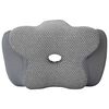 vidaXL Almohada cervical Gris Espuma Viscoel&aacute;stica 58 x 38 x 12 cm