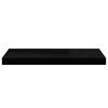 vidaXL Estante flotante de pared negro MDF 60x23,5x3,8 cm