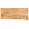vidaXL Tablero de mesa borde natural madera maciza mango 90x40x3,8 cm
