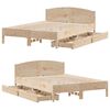vidaXL Estructura de cama sin colchón madera maciza de pino 140x190 cm