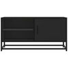 vidaXL Mueble de TV madera de ingenier&iacute;a y metal negro 80x34,5x40 cm